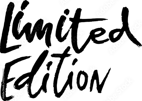 Limited Edition Dry Brush Modern Lettering Design.