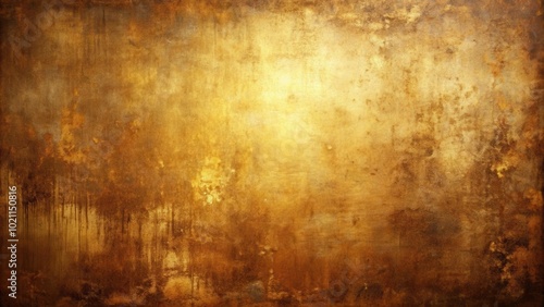 Abstract Gold Texture with Vintage Distressed Background