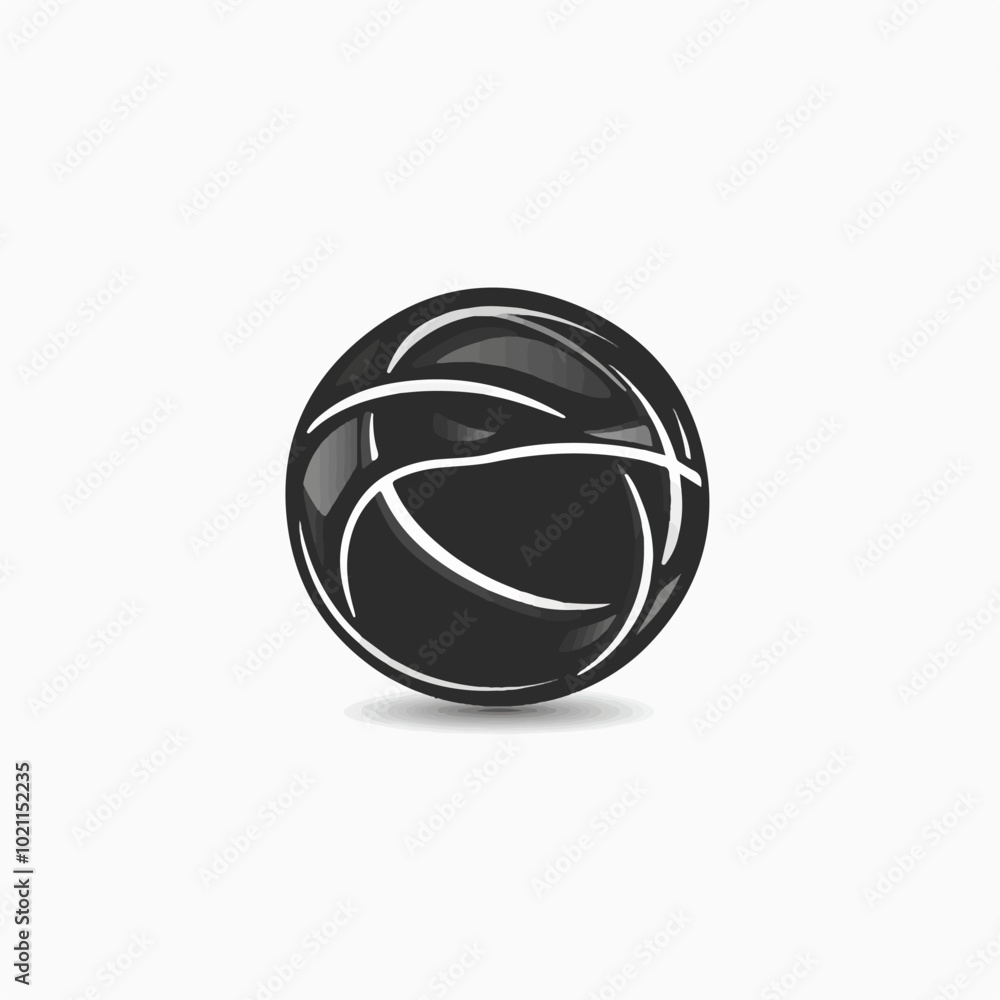 Illustration of a basketball ball on a light background. Basketball. Illustration of a basketball ball on a light background. Basketball.