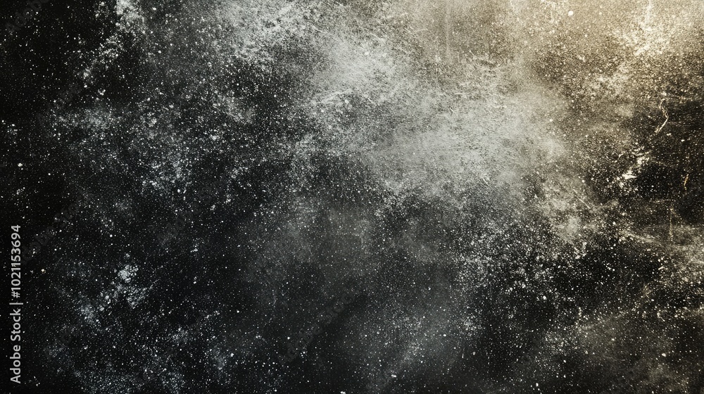 A mesmerizing abstract texture featuring splashes of white and gray against a dark background, evoking a sense of depth and mystery. A mesmerizing abstract texture featuring splashes of white and gray against a dark background, evoking a sense of depth and mystery.