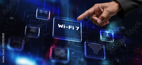 Wi-Fi 7 Next Generation Networking Communication. Reaching new levels of performance photo