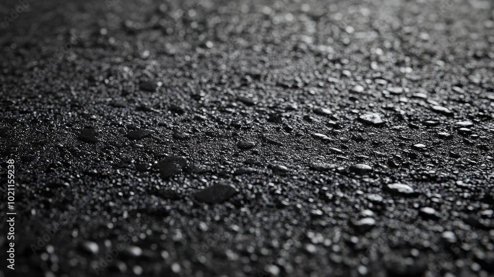 Close-up of droplets on a dark, textured surface, creating a moody and atmospheric effect. Close-up of droplets on a dark, textured surface, creating a moody and atmospheric effect.
