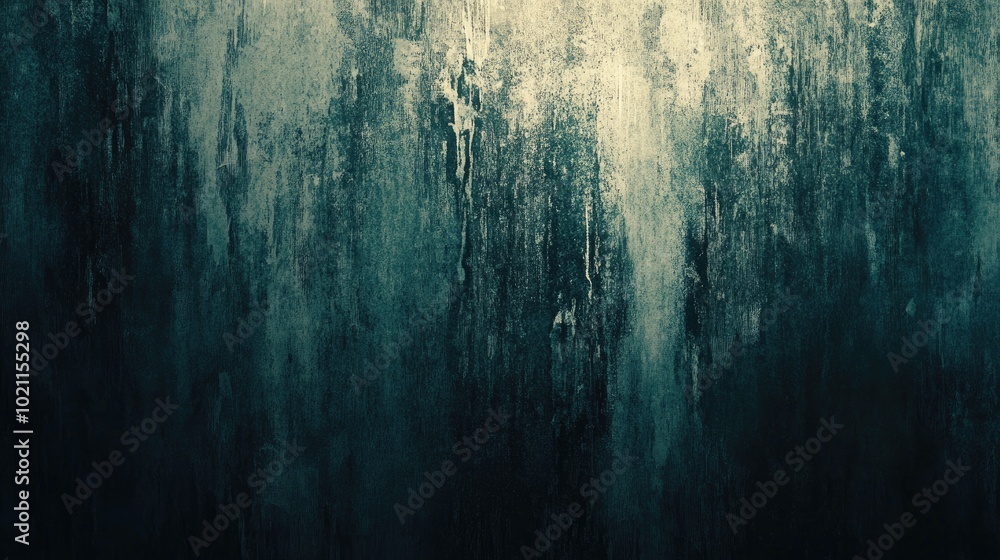 Fototapeta premium Abstract textured background in dark green tones, evoking a moody and atmospheric feel.