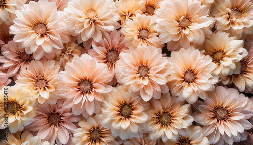 クリーム色の花の背景画像
