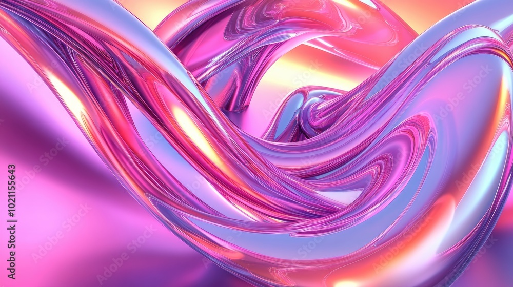 Abstract swirling waves in vibrant pink and purple hues, creating a dynamic and fluid composition. Abstract swirling waves in vibrant pink and purple hues, creating a dynamic and fluid composition.