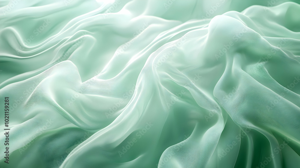 Obraz premium Abstract Green Fabric Texture Background