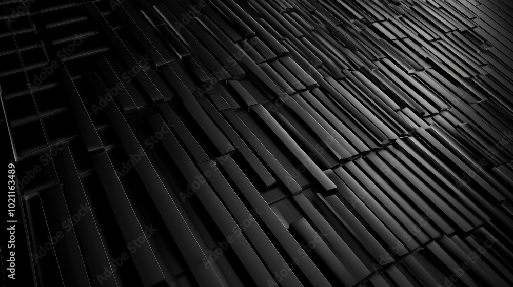 An abstract texture showcasing a dynamic arrangement of black rectangular shapes in varying orientations. An abstract texture showcasing a dynamic arrangement of black rectangular shapes in varying orientations.