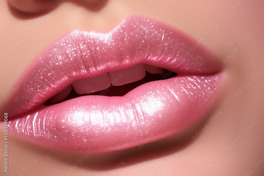 Obraz premium lips closeup