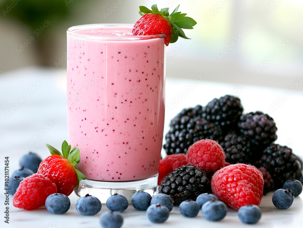 smoothie with berries smoothie with berries