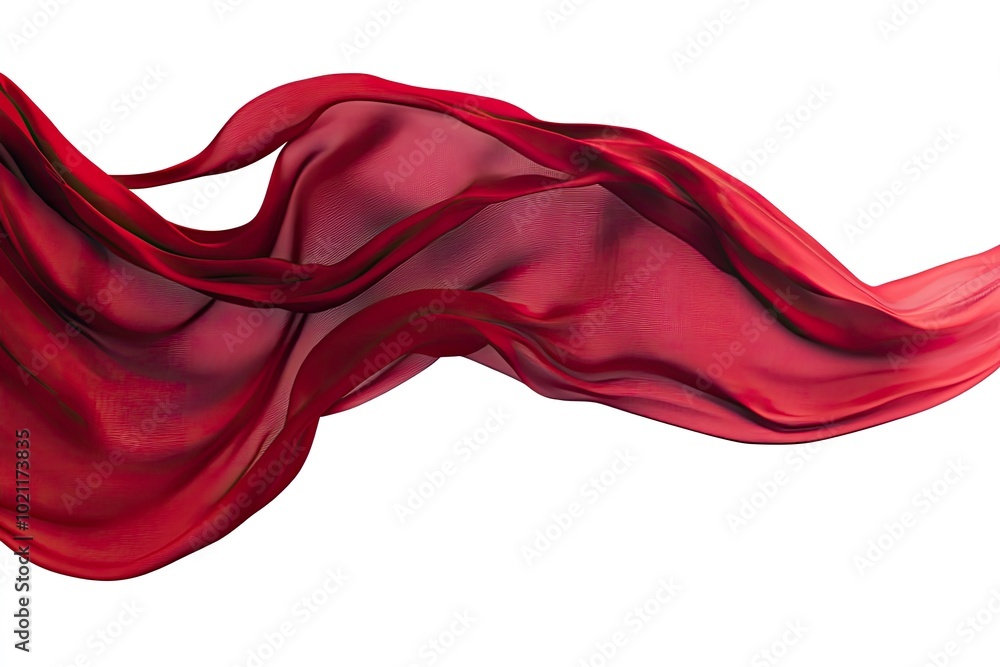 red theater curtain that dropped down as a straight line. Background for inserting text, empty spaces. Isolated on white background with generative ai red theater curtain that dropped down as a straight line. Background for inserting text, empty spaces. Isolated on white background with generative ai