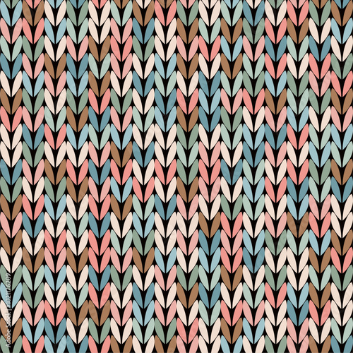 Knitted background pattern wallpaper knitting decorative print handmade textile knitting handiwork	
