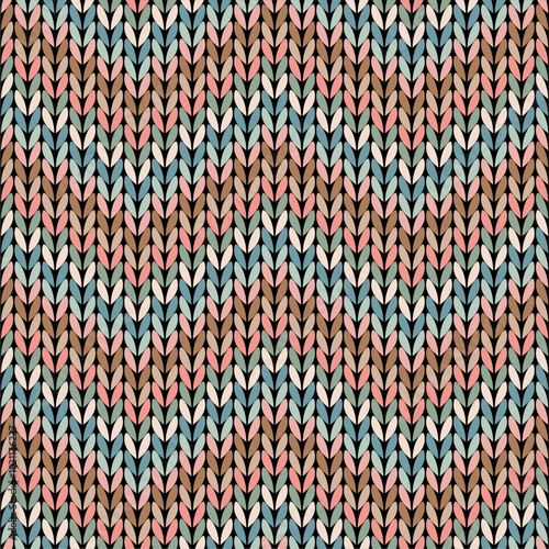 Knitted background pattern wallpaper knitting decorative print handmade textile knitting handiwork	
