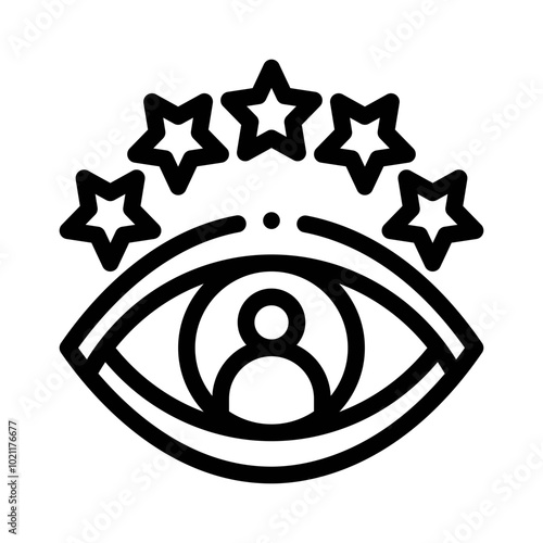 Eye line icon
