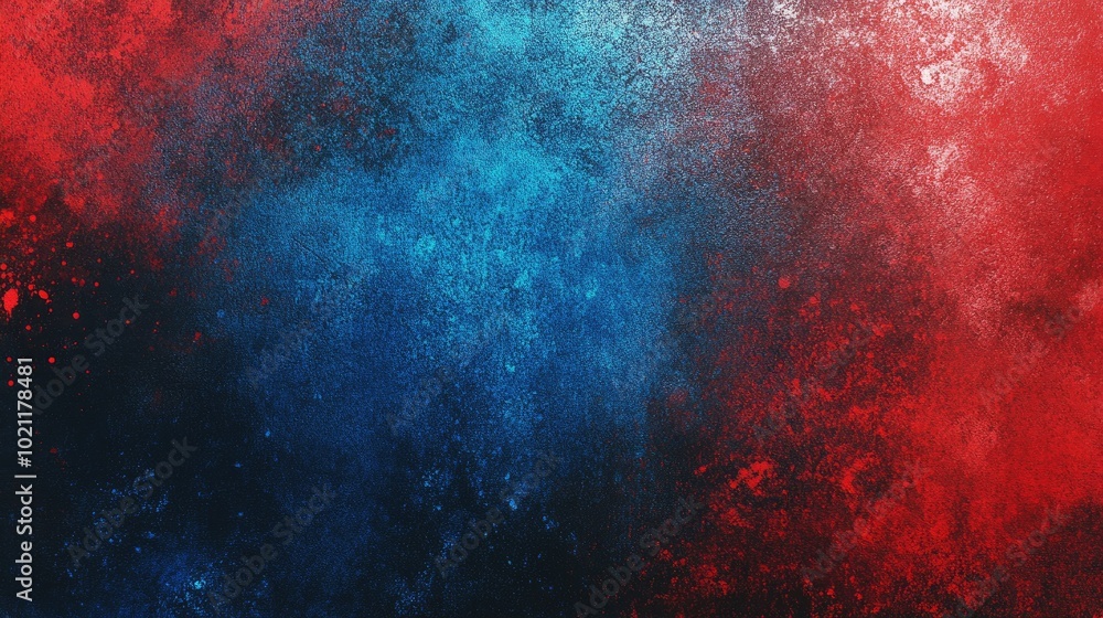 Fototapeta premium A vibrant abstract texture featuring rich red and blue hues blending together, creating a dramatic and dynamic visual effect.