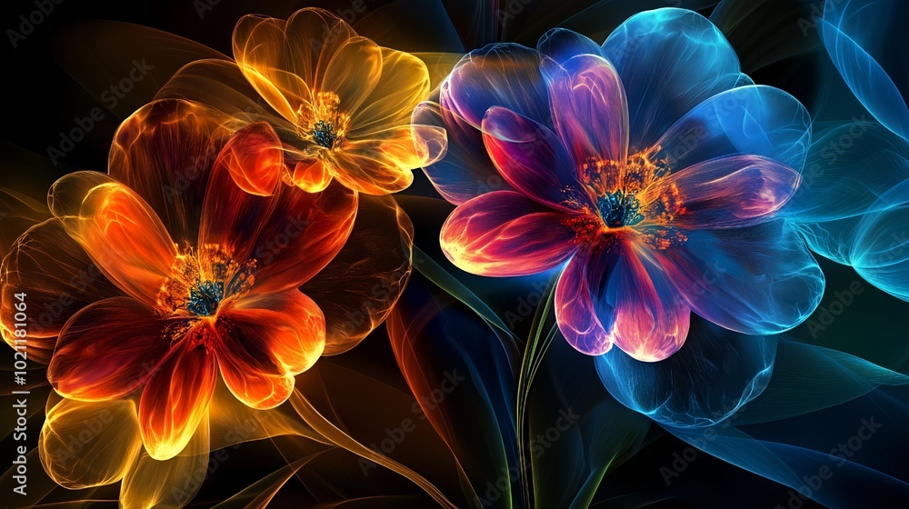 Abstract flowers Abstract flowers