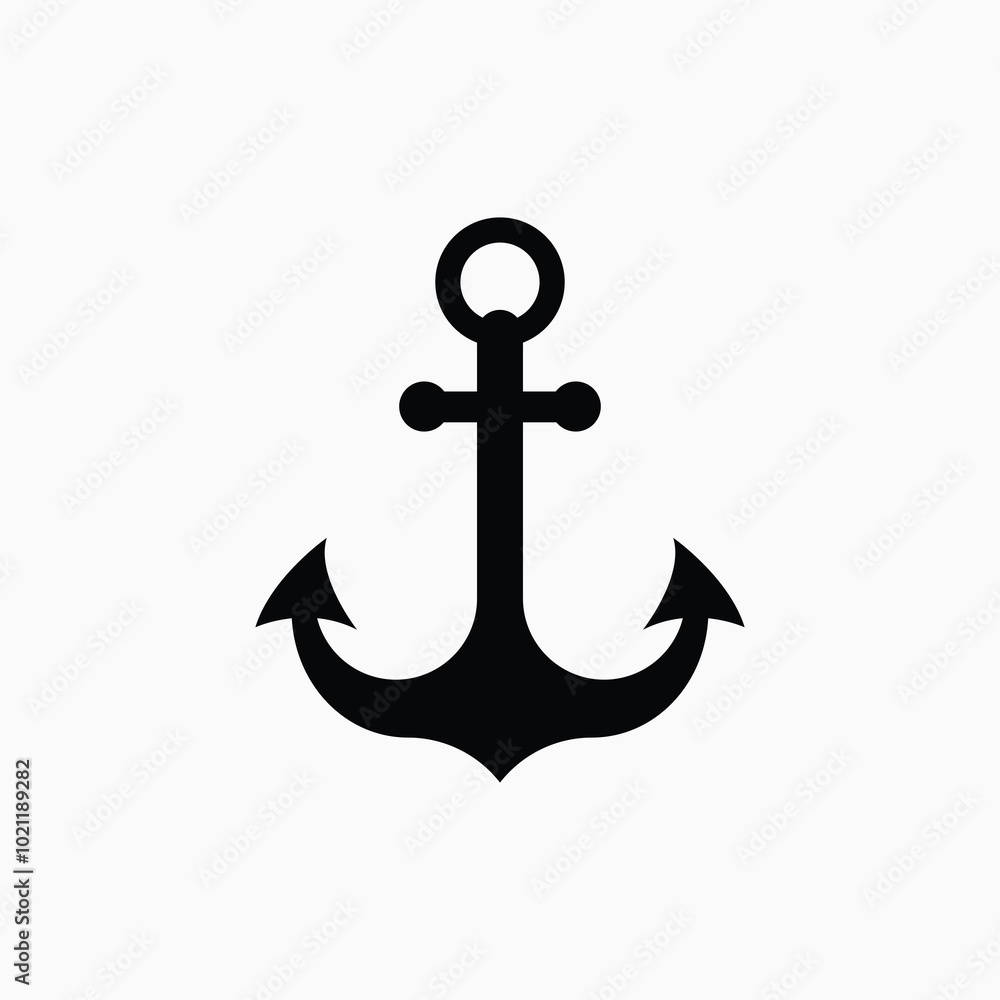 Anchor sign. Vector illustration Anchor sign. Vector illustration