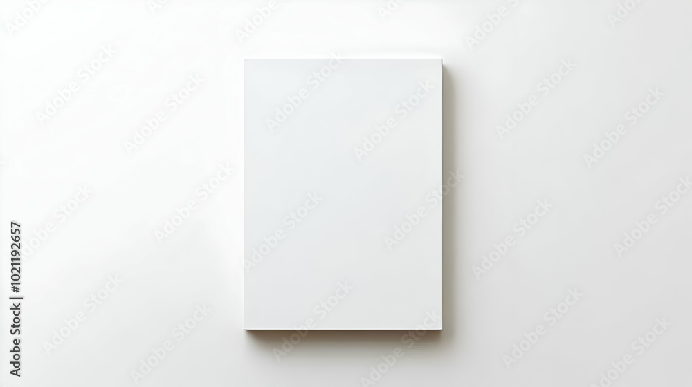 A White Canvas Board Ready for the Artist's Touch, Awaiting Creative Expression Against a Simple White Background A White Canvas Board Ready for the Artist's Touch, Awaiting Creative Expression Against a Simple White Background