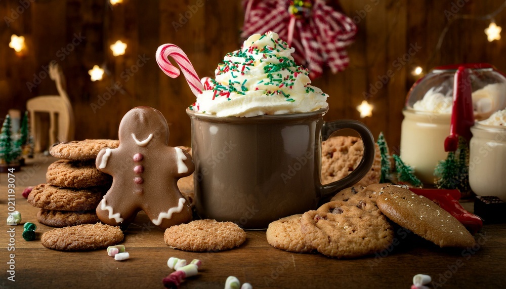 Fototapeta premium cookies and coffee