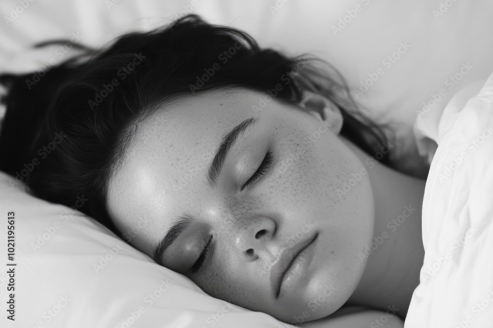 A person lying down and resting, suitable for use in healthcare or lifestyle contexts A person lying down and resting, suitable for use in healthcare or lifestyle contexts