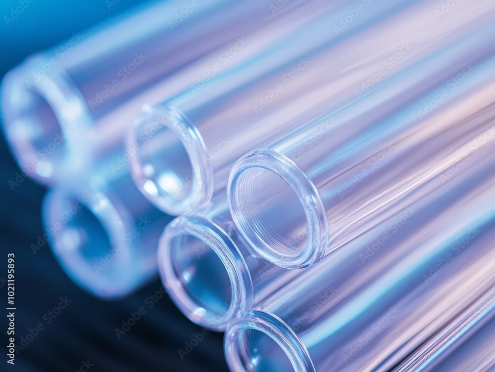 Close-up of Precision Plastic Tubing, Highlighting Ultra-Fine Measurements and Precise Calibration for Scientific and Industrial Applications Close-up of Precision Plastic Tubing, Highlighting Ultra-Fine Measurements and Precise Calibration for Scientific and Industrial Applications
