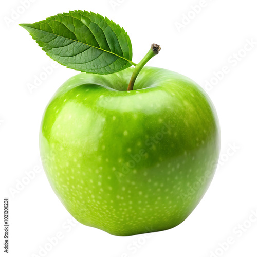 green apple isolated on white background