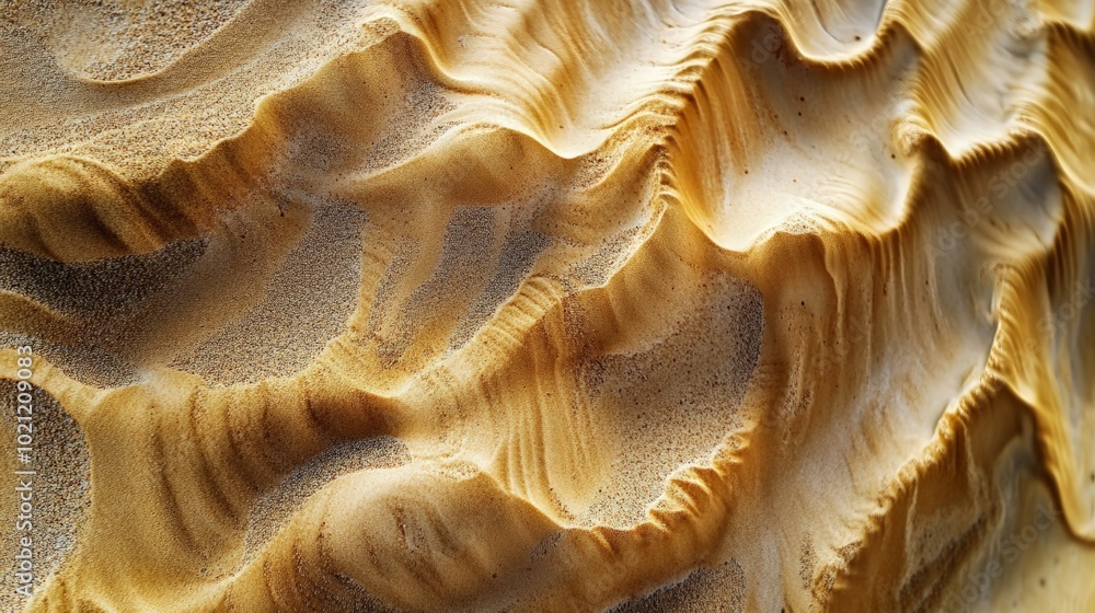 Macro View of Sand Dune Topography Revealing Individual Grains as Miniature Mountains and Valleys Macro View of Sand Dune Topography Revealing Individual Grains as Miniature Mountains and Valleys