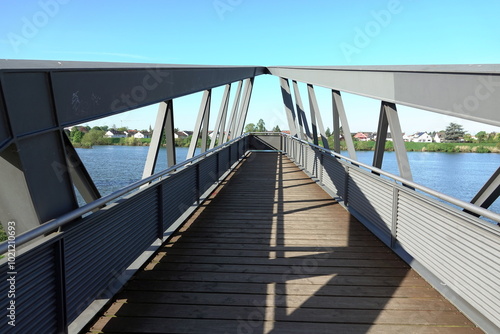 Aussichtsplattforn am Neckar bei Ladenburg