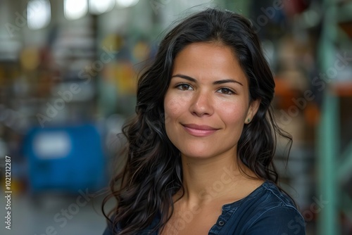 Portrait of a Logistics Coordinator in a warehouse looking happy