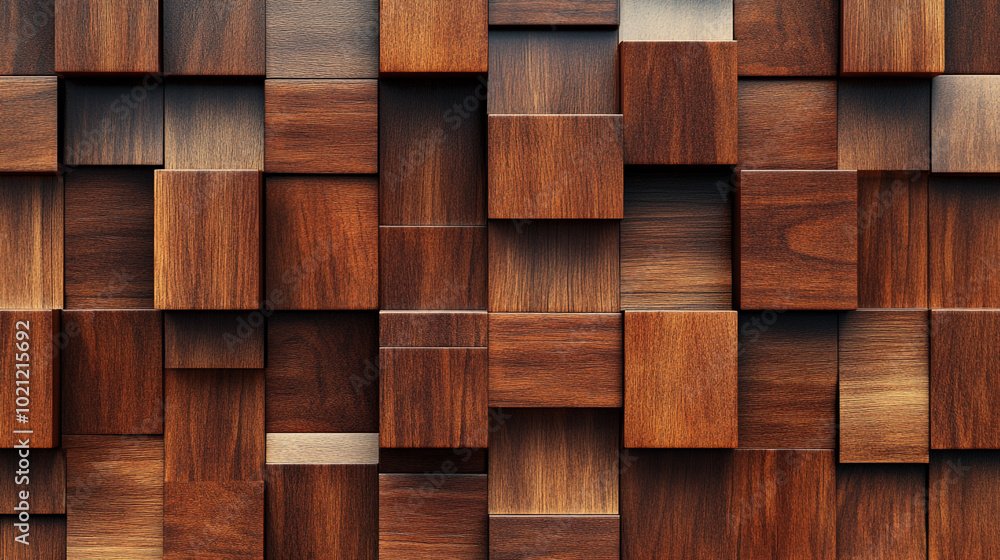 Rustic Wooden Mosaic Pattern, Geometric Square Blocks Design, Textured Wood Background, Ancient rustic grungy parchment metal cubic texture background Rustic Wooden Mosaic Pattern, Geometric Square Blocks Design, Textured Wood Background, Ancient rustic grungy parchment metal cubic texture background