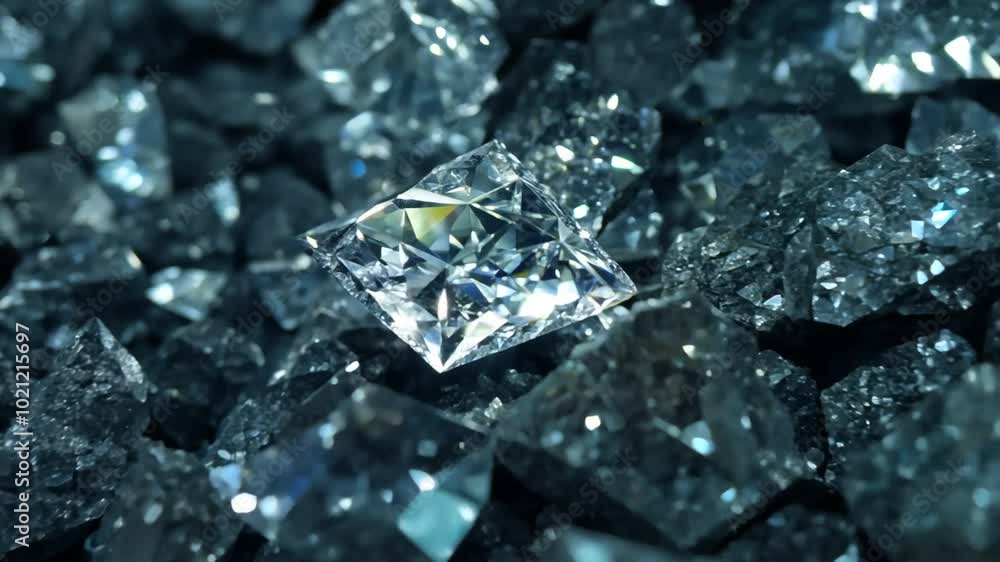 video of pile of mined diamond ore, zoom in. 4K quality video of pile of mined diamond ore, zoom in. 4K quality