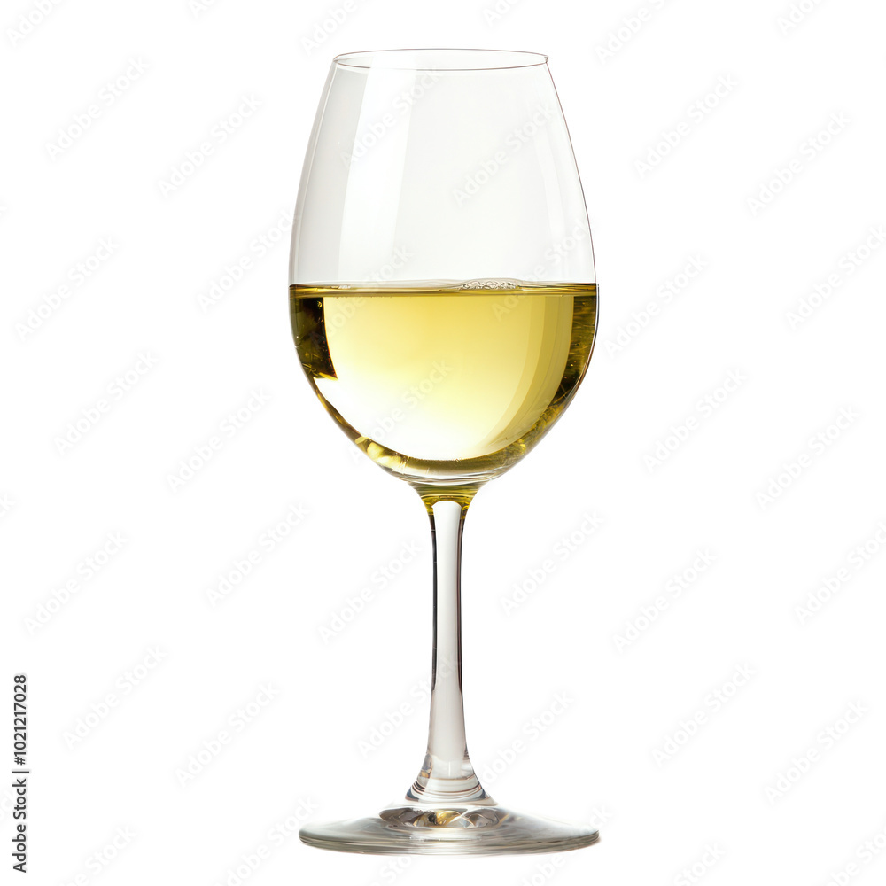 Glass of Sauvignon Blanc with a pale green tint and crisp acidity. isolated on transparency background Glass of Sauvignon Blanc with a pale green tint and crisp acidity. isolated on transparency background
