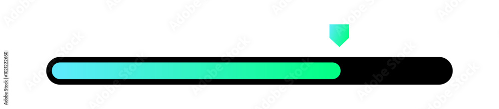 Loading bar interface. Futuristic progress design element. Loading bar interface. Futuristic progress design element.