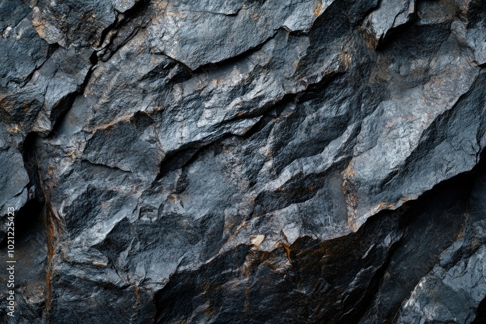 Dark Textured Rock with Intricate Details Dark Textured Rock with Intricate Details