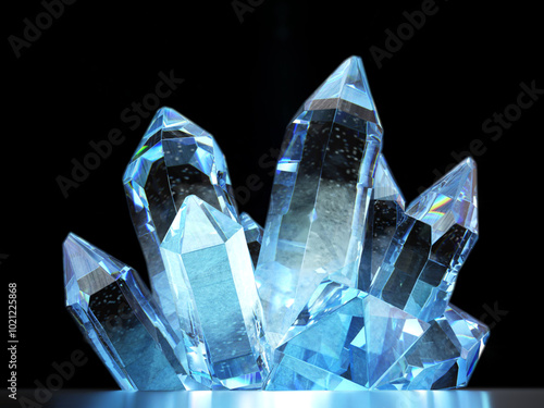 Crystal brilliance gem ore stone