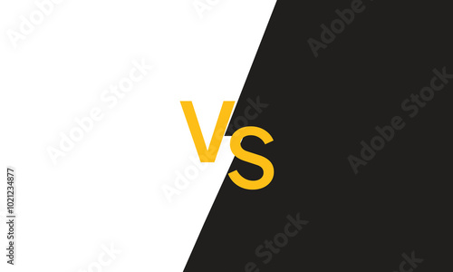 Modern versus battle background. Vs battle headline with lightning bolt. Competitions between contestants, fighters or teams. Vector illustration.