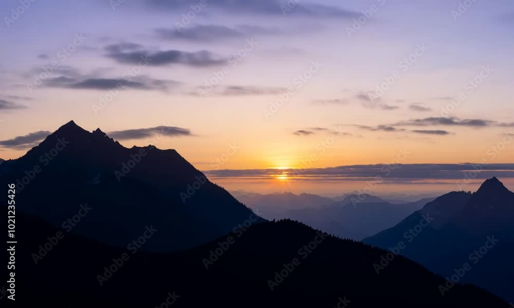 Majestic Mountain Sunset Majestic Mountain Sunset