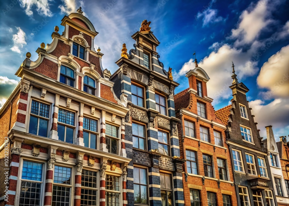 Architectural details of a historic building showcasing intricate design and craftsmanship in cityscape Architectural details of a historic building showcasing intricate design and craftsmanship in cityscape