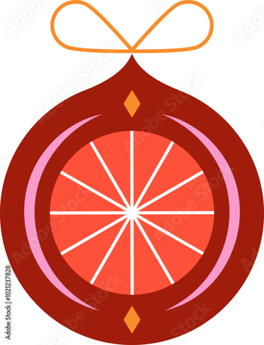 Retro Christmas ornament