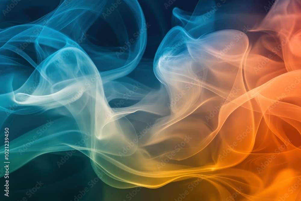 Obraz premium Colorful Abstract Representation of Smoke Patterns