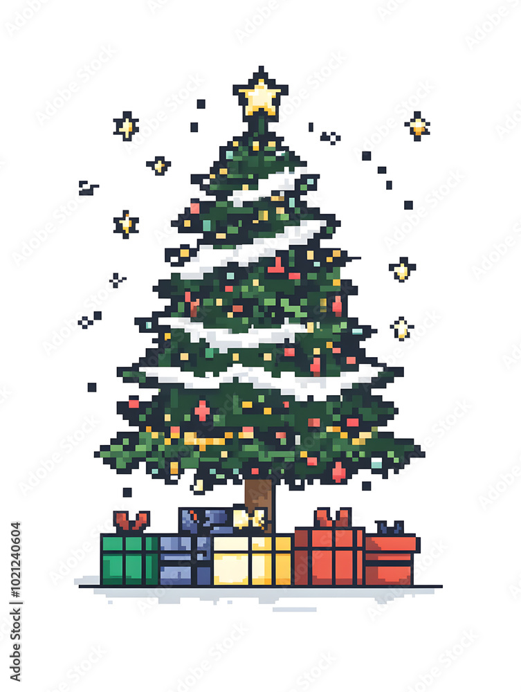 Fototapeta premium Doodle Christmas and New Year Cards - 2D Hand-drawn Illustrations on White Background