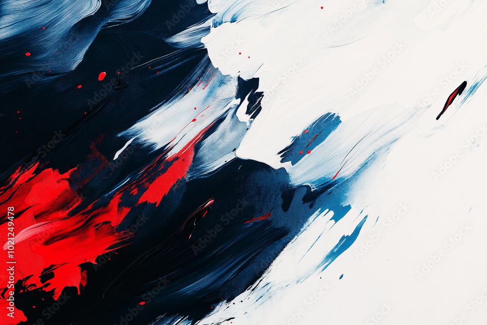 Blue/red/white abstract and background. generative AI Blue/red/white abstract and background. generative AI