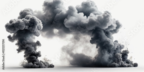 Realistic vector cutout clean white cloud and smoky  backgrounds special effect. Concept of storm and cloud scape. Fog or cloud background.