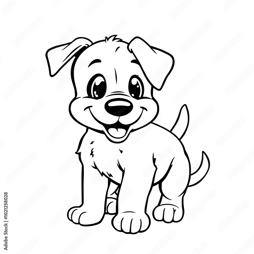 cute dog coloring book