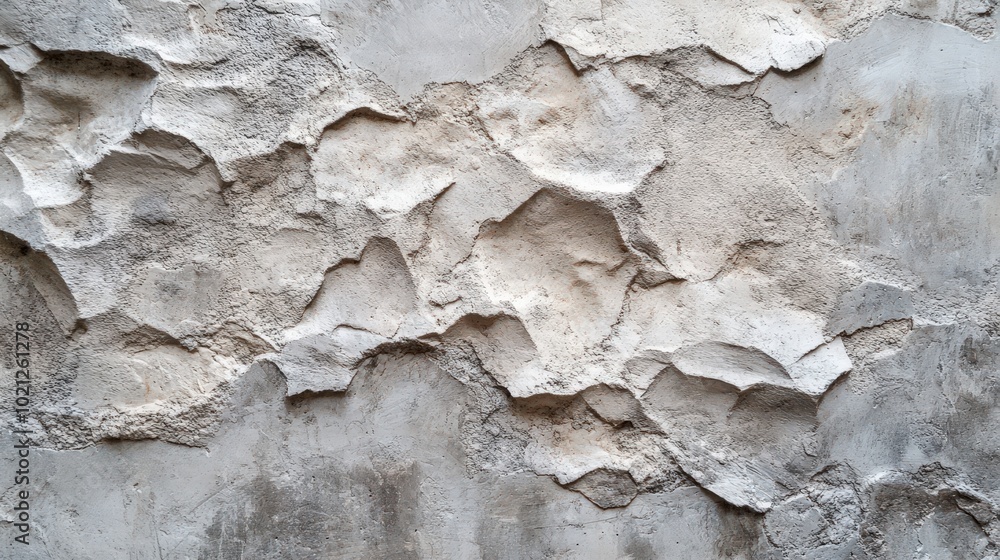 Textured concrete wall with peeling plaster revealing rugged layers beneath. Textured concrete wall with peeling plaster revealing rugged layers beneath.
