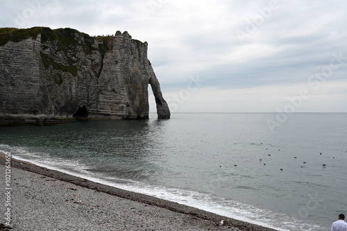 Kreideküste bei Etretat, Normandie photo