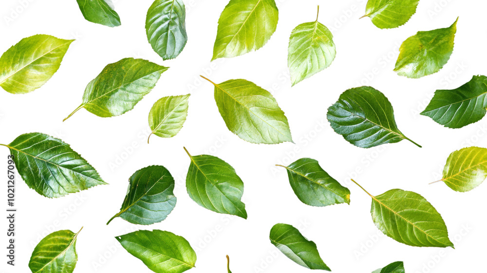 Green Leaves Pattern: A Natural and Organic Design Isolated on Transparent Background PNG Green Leaves Pattern: A Natural and Organic Design Isolated on Transparent Background PNG