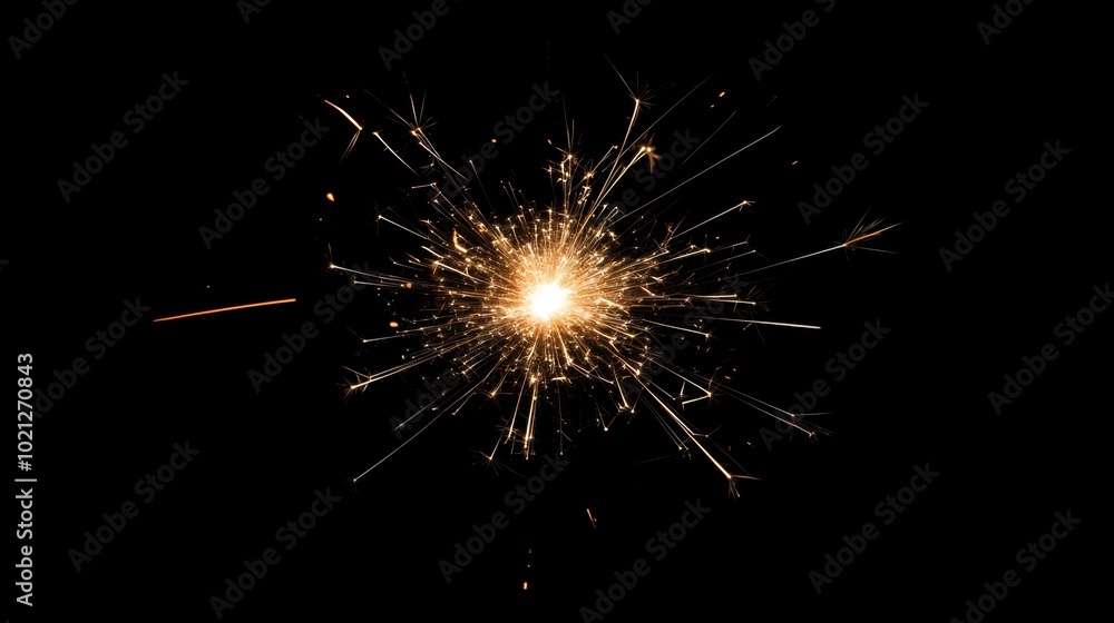 A sparkling display of fireworks in the night sky, capturing the energy and excitement of a festive celebration. A sparkling display of fireworks in the night sky, capturing the energy and excitement of a festive celebration.