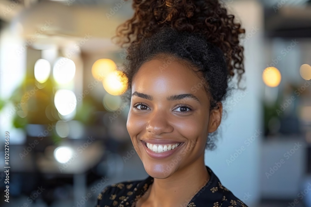Portrait of a Female Digital Marketer Smiling in Her Office Portrait of a Female Digital Marketer Smiling in Her Office