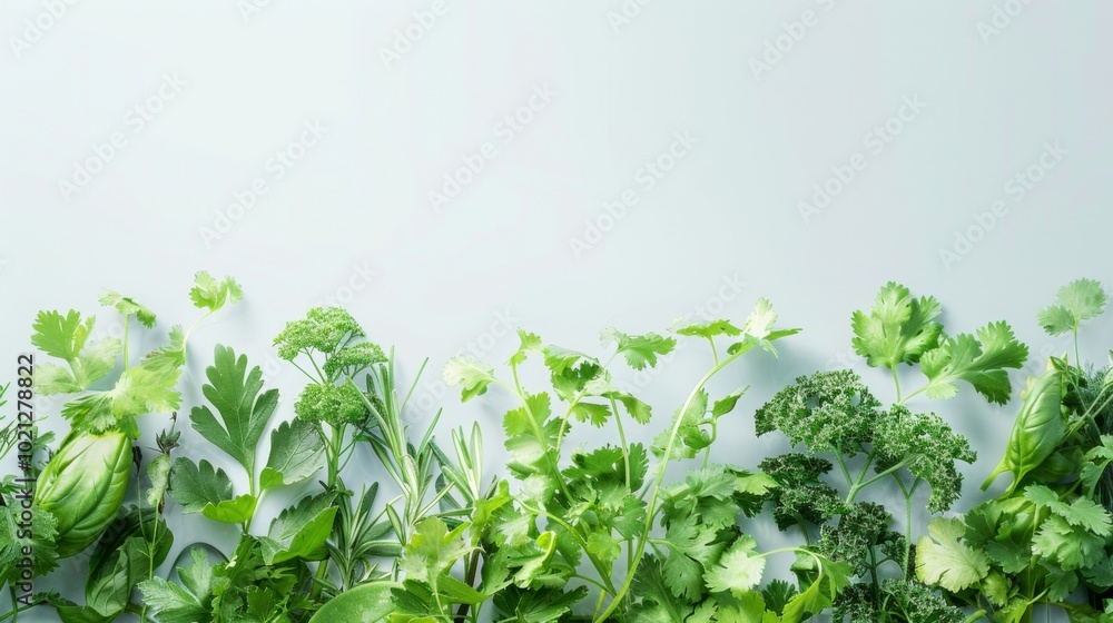 Fototapeta premium Fresh Herbs: A Culinary Delight