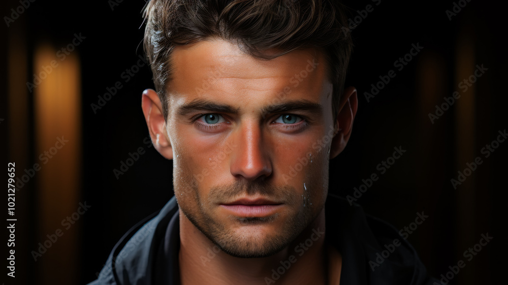 Close Up Portrait Of Man Close Up Portrait Of Man